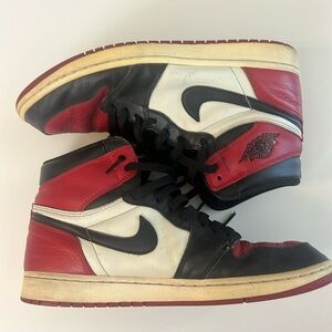 Jordan 1 Bred Toe Size 12